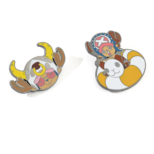 Two-dimensional Japanese film and television animation peripheral One Piece series cartoon brooch metal badge alloy bag accessories