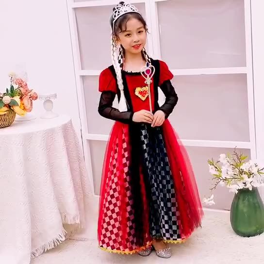 Trajes transfronterizos de Halloween para niños, faldas para niñas, disfraces, fiestas de carnaval, vestidos de princesa de nieve blanca, disfraces