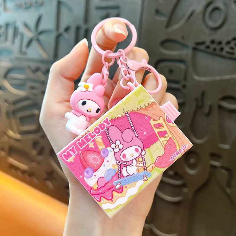 Creativo nuevo llavero de caja mágica divertido descompresión pequeño juguete bolsa accesorios garra colgante pequeño regalo al por mayor