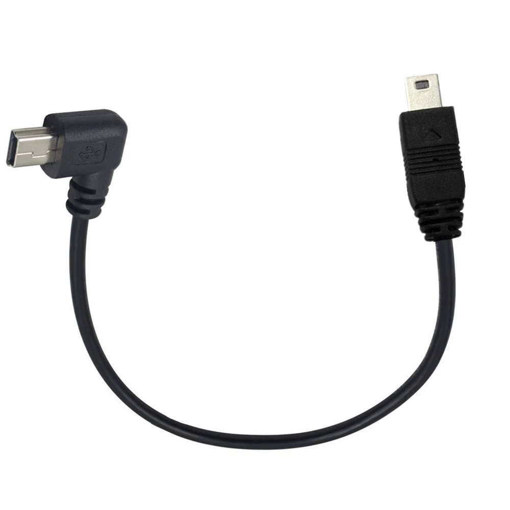 [USB-кабель 90° T-образный разъем мини 5P к мини 5P, кабель продления для цифровых фотоаппаратов]