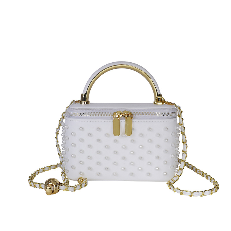Personalidad transfronteriza bolsas de caja de remaches pequeñas cadenas de viento de fragancia bolsas de mano nichos de moda diaria bolsas de hombro image 6
