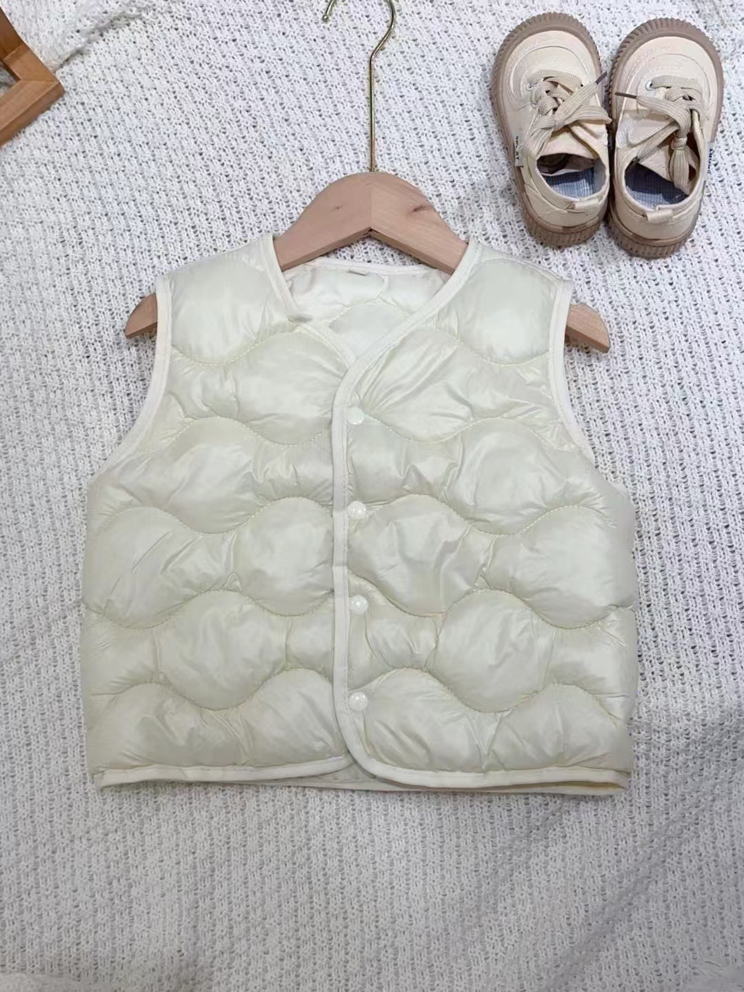 Otoño y invierno nuevo chaleco de plumón de algodón para bebés super suave chaqueta de algodón para niños y niñas