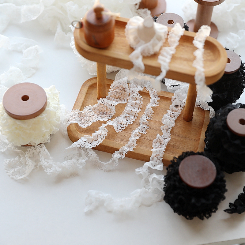 1.0m Non-Elastic Pleated Lolita Lace Accessories (Taiwan-Made/Overseas Orders) 1.0m Non-Elastic Pleated Lolita Lace Accessories (Taiwan-Made/Overseas Orders)