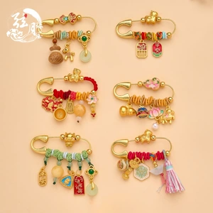 Lingyin Year of the Horse Baby Calming Baby Pin Pregnant Woman Baby Imitation Scare Brooch Peace and Health Protection Jewelry