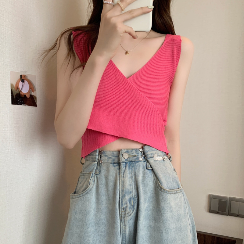 Summer Season Women'S Gender Backless Design Vintage Style Style Vintage Style Solid Color Polyester V Neck Backless Blouse