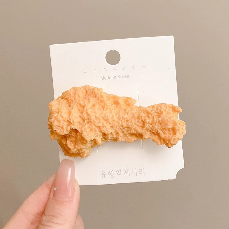 Alimentos artificiales horquilla creativo divertido duckbill lado nuevos accesorios para el cabello Bangs palabra divertido clip horquilla tocado