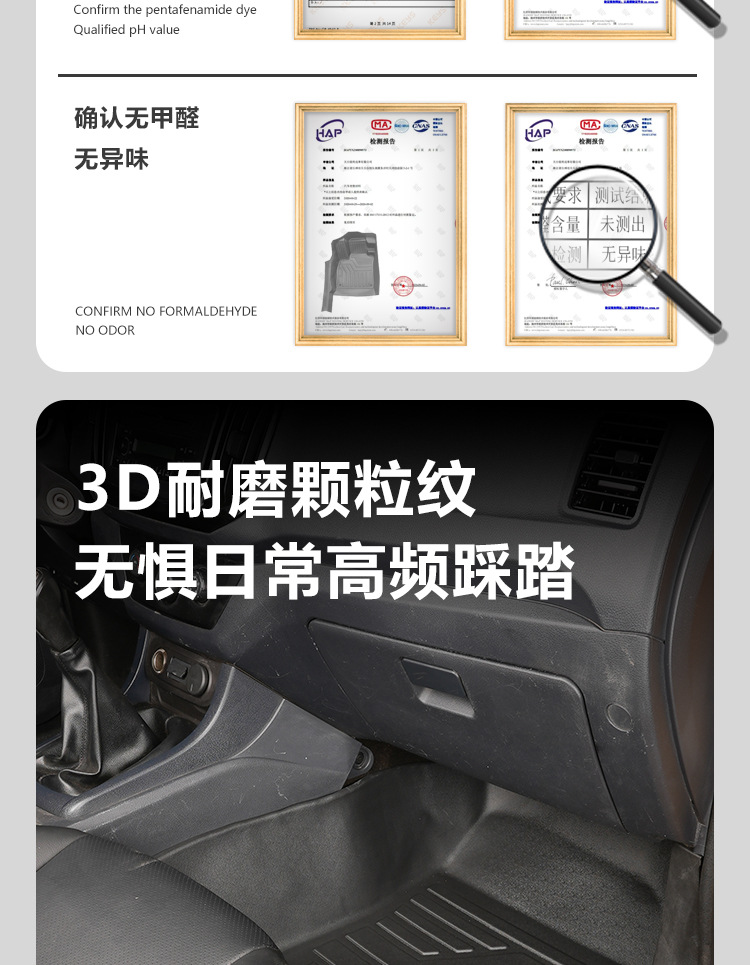 Suitable for Isuzu Ruimai, full coverage door sill interior decoration accessories, pickup truck modification TPE car floor mats