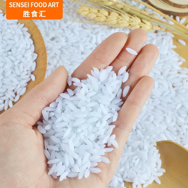 PVC spot simulation rice model props handmade DIY food accessories Dollhouse rice grain rice props