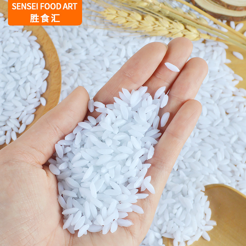 PVC spot simulation rice model props handmade DIY food accessories Dollhouse rice grain rice props