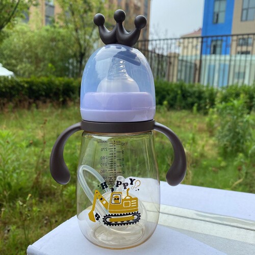 Playful Bear Water Cup, Baby Bottle, Dual-Purpose Bottle Nozzle, Dual-Purpose Crown Head Water Cup