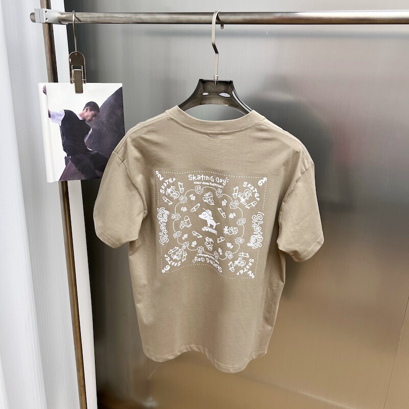 Men's Summer Sorona Full-Back Hooded Fun Puppy Skateboard Comfortable Loose Round Neck Two-Color T-Shirt Bbcng211J Men's Summer Sorona Full-Back Hooded Fun Puppy Skateboard Comfortable Loose Round Neck Two-Color T-Shirt Bbcng211J