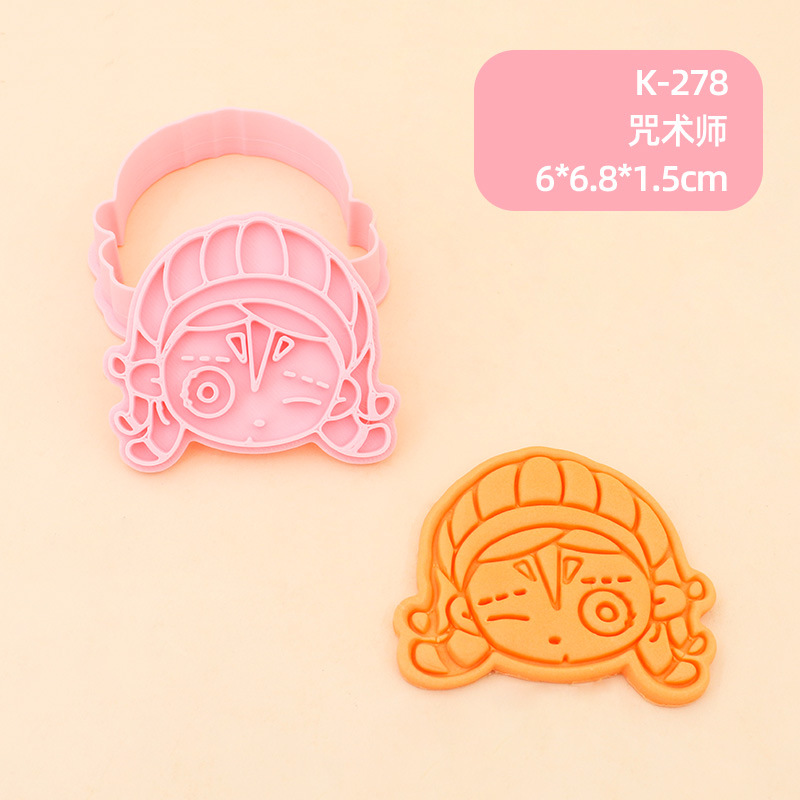 Juego de Moldes para Galletas 3D Personajes de Anime de Plástico para Repostería image 49