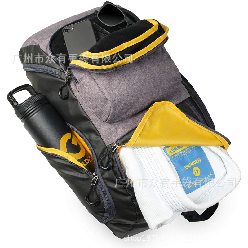 Cross-border Jujitsu Backpack Heavy Duty Gym Bag Waterproof Dry and Wet Separation Multifunctional Sports Backpack Plus Pad Shoulder Duffel Bag