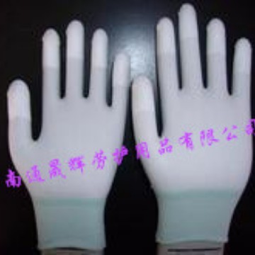 优质PU涂指手套 劳保手套  无尘手套 产品通过CE，SGS