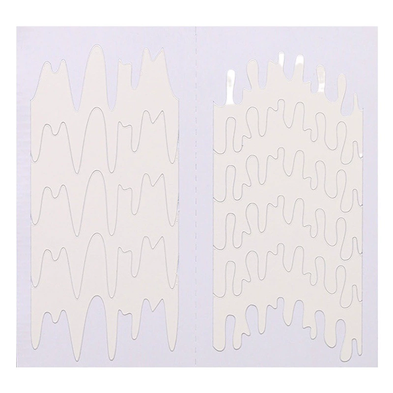 Nail Art Die Французская наклейка Arc Пятиконечная звезда Любовь Мениск Наклейка для лака для ногтей Украшение Инструменты для дизайна ногтей Поставки