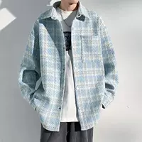 Демисезонное шерстяное пальто, куртка, рубашка, стиль Chanel, высококачественный стиль, свободный крой