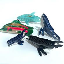 新款个性鲨鱼抓夹醋酸蓝鲸鱼燕子发夹可爱造型质感鲨鱼夹动物发饰