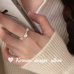 重工韓國ins風 925純銀六邊凸面戒指 開口疊戴女個性