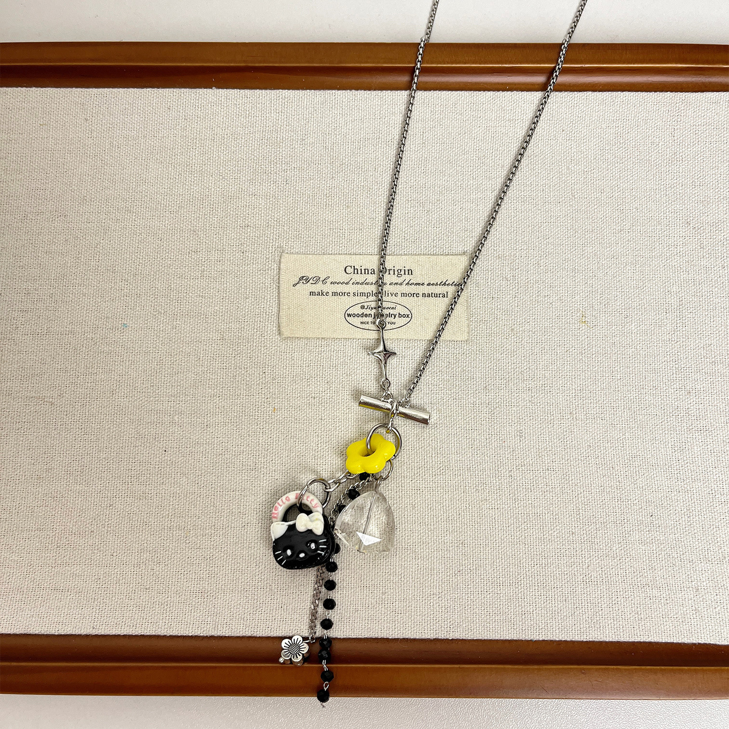 검은 고양이 목걸이 Y-191