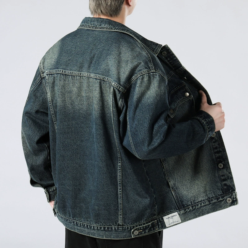 Denim spring demi-season jacket for leisure for elementary school students