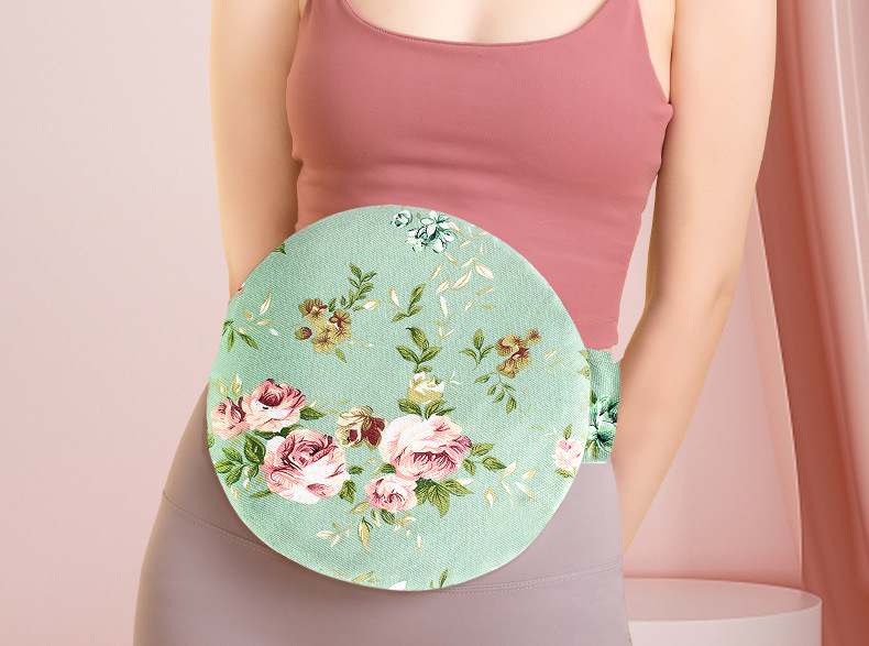 Electric Moxa Heating Waist Belt Ai Jiu Bao Mugwort Warm Compress Abdominal Support 9-Level Timer Grey overview