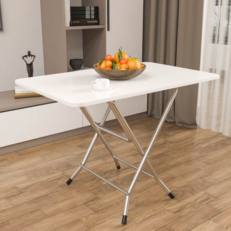 Mesa plegable simple portátil rectangular contra la pared pequeña mesa dormitorio de alquiler mesa de comedor pequeña mesa cuadrada al aire libre