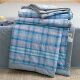 Japanese style non-printing type A cotton yarn-dyed water-washed cotton summer quilt breathable single double air conditioning quilt summer quilt four-piece set