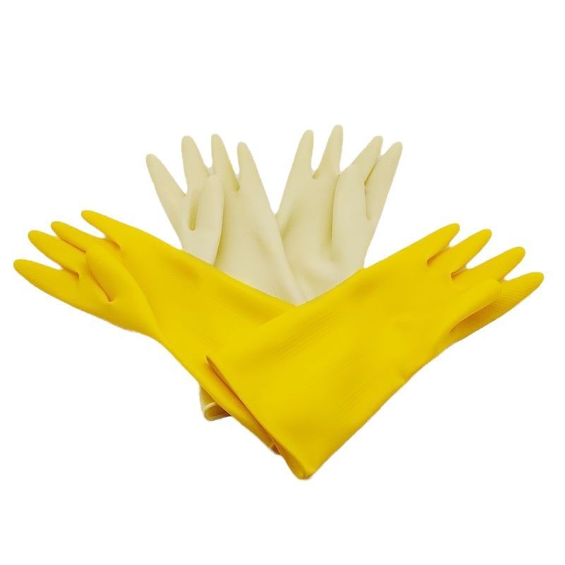 Guantes de Oxford gruesos de protección laboral resistentes al desgaste impermeables antideslizantes de goma plástica lavado de platos guantes de limpieza doméstica duraderos