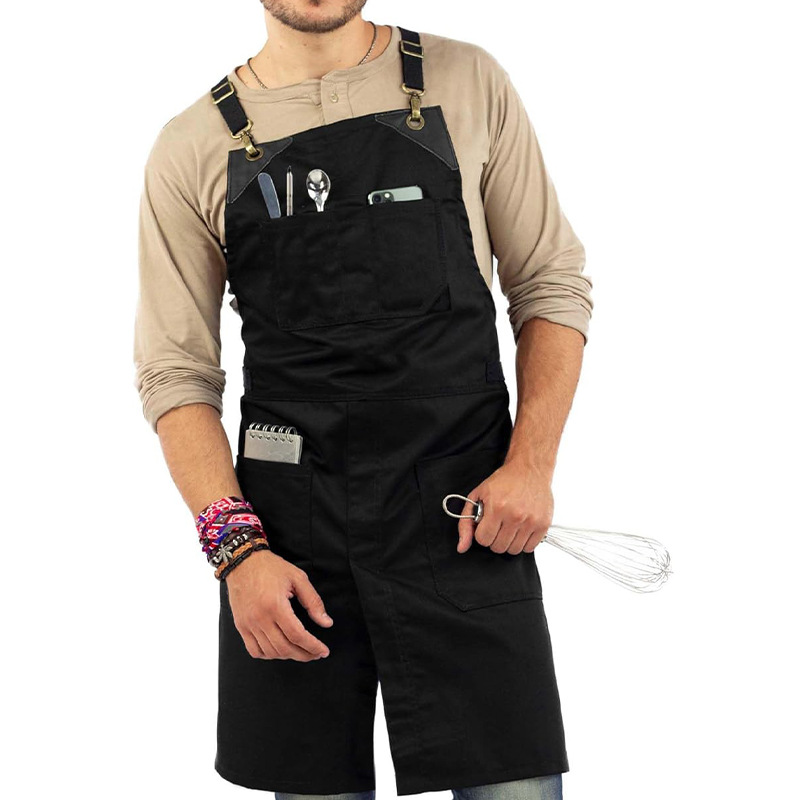 Transfronterizo Amazon lona delantal multi-bolsillo carpintería electricista jardinería café bar ropa de trabajo delantal al por mayor