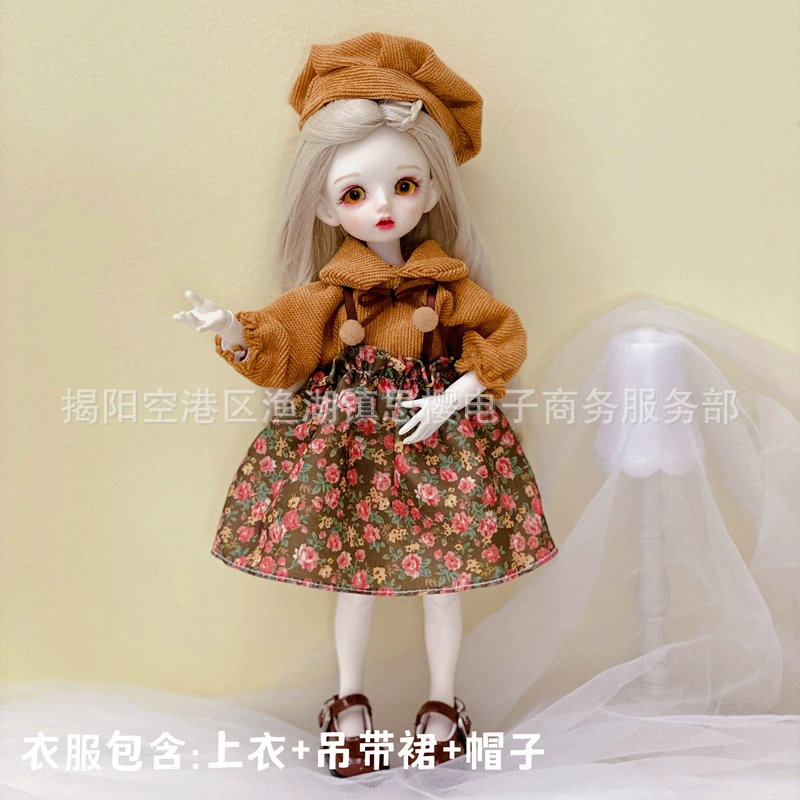 Doll clothes set, 30 cm 6-point BJD, Lolita-style outfit (multi-color YY options)