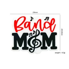 2023新款 硅膠字母音樂媽媽珠子卡通嬰兒磨牙DIY硅膠珠子飾品配件