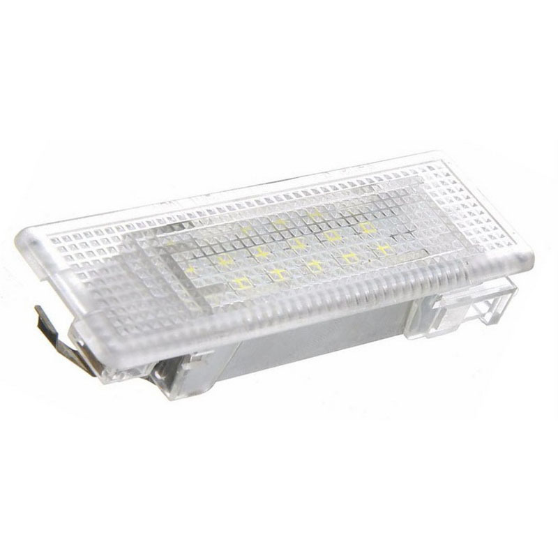 Suitable for Volkswagen Golf 5, Tiguan, Passat, and Cayenne models; 18-LED license plate lights, white light, 2 pieces