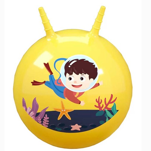 Children's horn ball sensory training equipment household jumping ball thickened large and small kindergarten toy bouncing ball