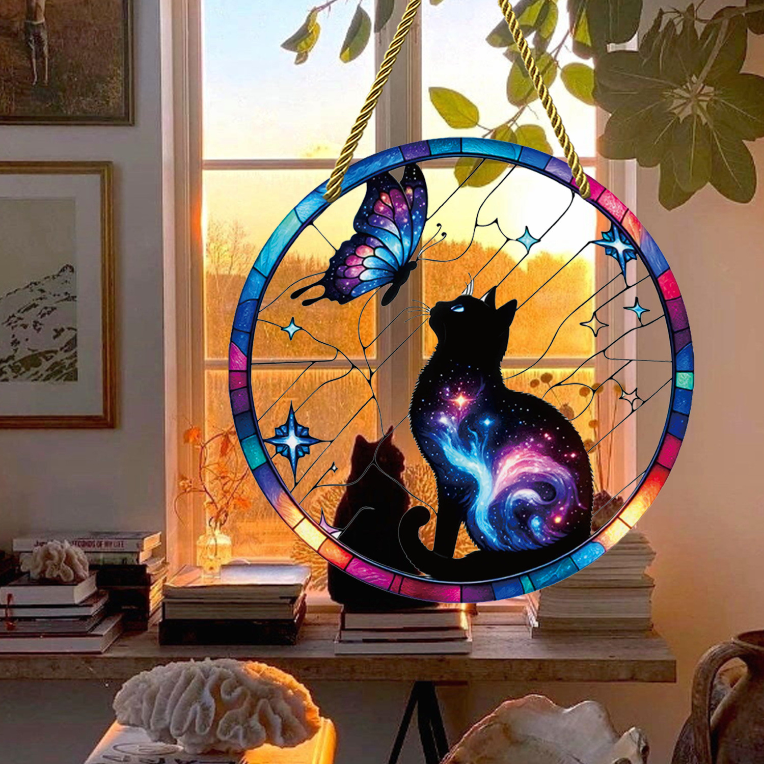 YK6007 갤럭시 고양이와 나비