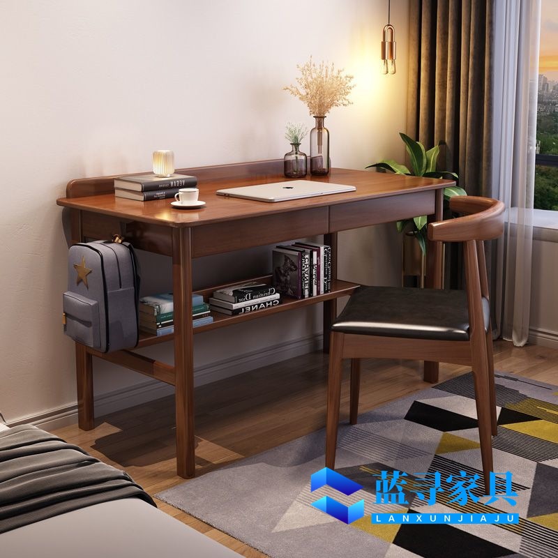 Modern Solid Wood Children's Study Table Primary School Students Home Writing Table Bedroom Bedside Simple Desktop Office Computer Table