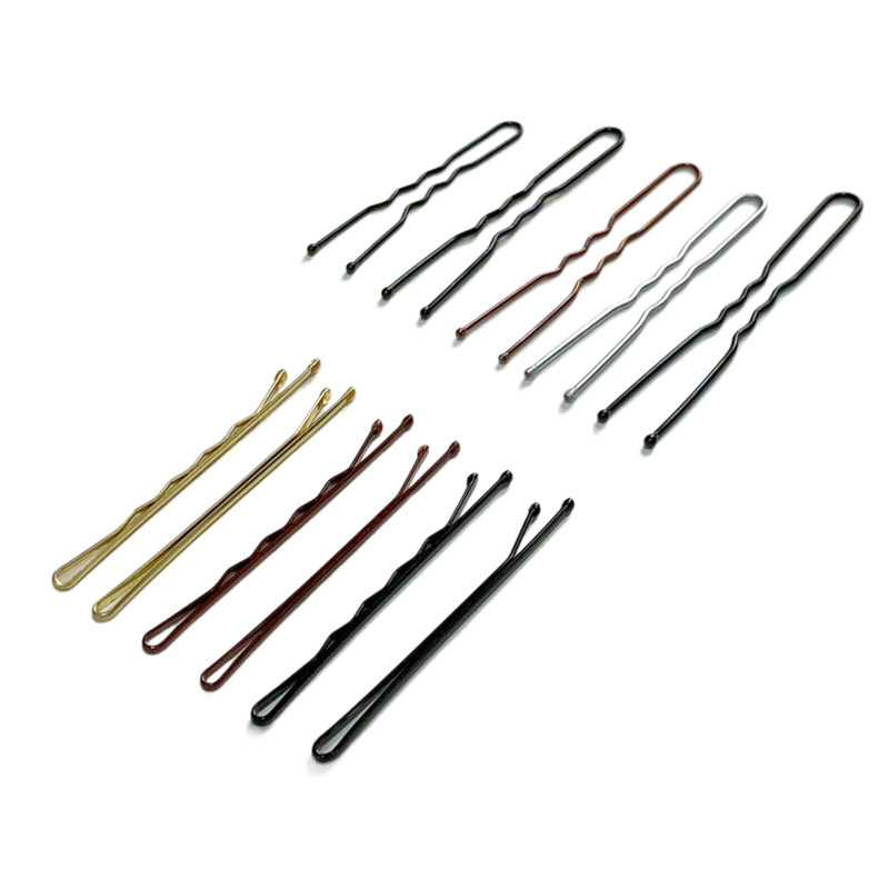 Clip en forma de U negro negrita apretada Placa de estudio horquilla de novia horquilla clip de acero clip de pelo roto flequillos tocado