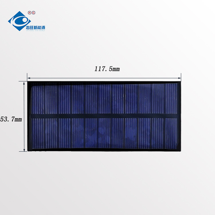 1.8W 多晶滴胶5.5V太阳能光伏板117.5*53.7尺寸可定 太阳能电池板