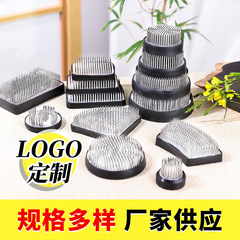 劍山插花器不鏽鋼針小原流池坊日式中式器皿底座針固定神器工具