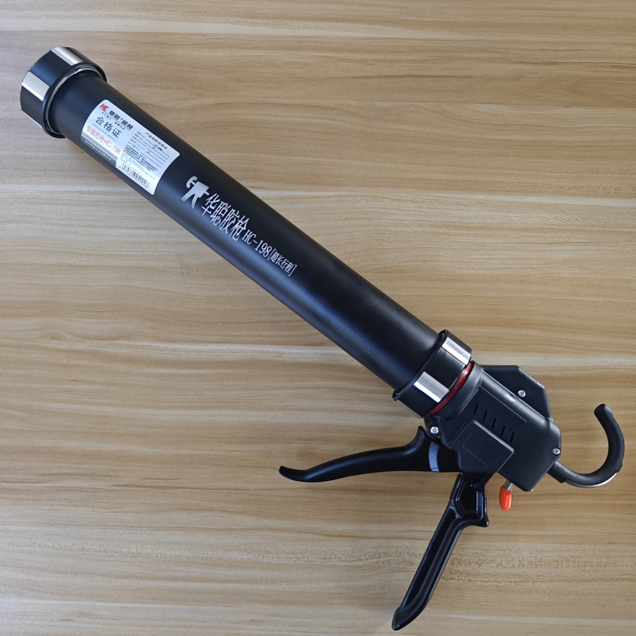 华聪长行程轴承改装自动断胶全铝制十九轴承结构胶软胶硅胶枪