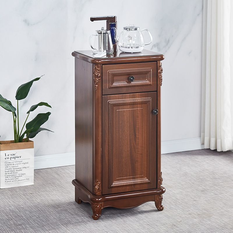 2025 nuevo gabinete de bar de té doméstico de madera china de alta gama totalmente automático dispensador de agua inteligente desinfección gabinete todo en uno