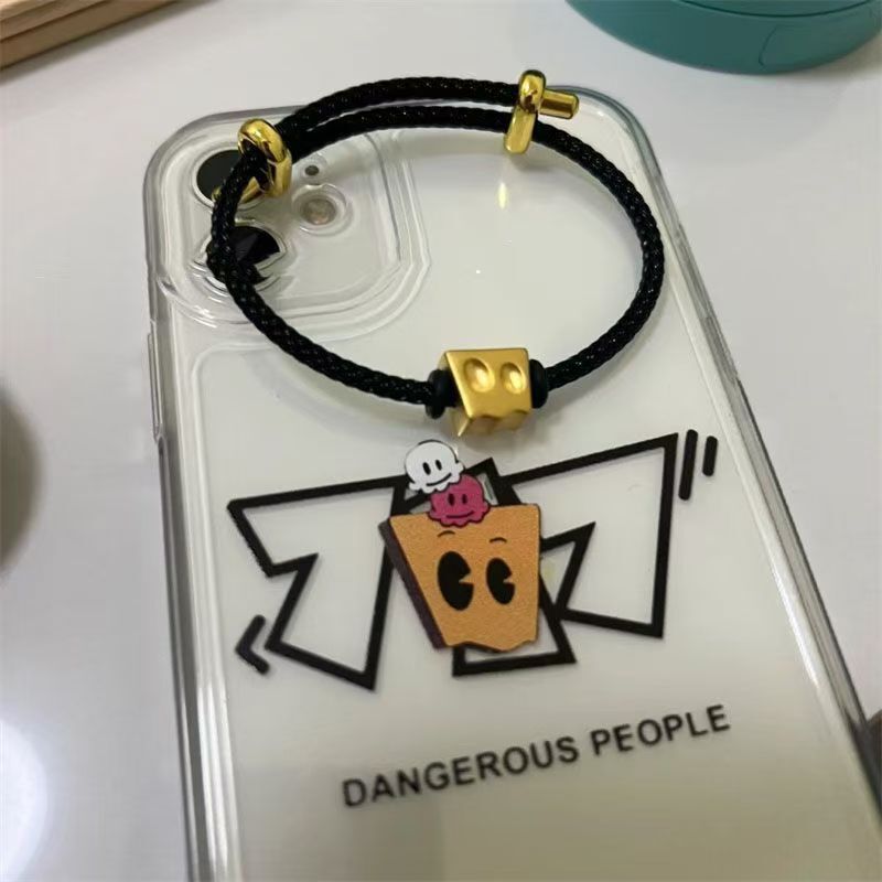 2024 New DSP Paper Bag Hand Rope Ins Beaded Niche Bracelet Student Fans Peripheral Accessories Jewelry 2024 New DSP Paper Bag Hand Rope Ins Beaded Niche Bracelet Student Fans Peripheral Accessories Jewelry
