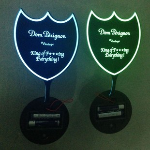 El Cold Light Luminous Wine Label Wine Bottle Labeling Led Luminous Wine Label Flash