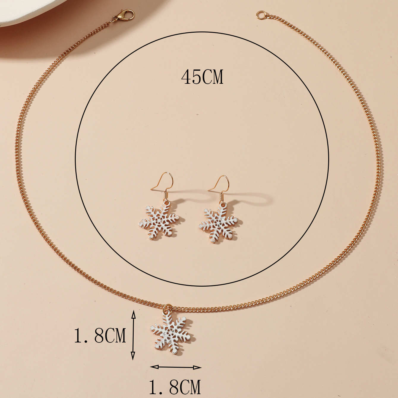 Fashion Christmas Tree Snowman Alloy Plating Inlay Artificial Gemstones Christmas Women's Earrings Necklace display picture 2