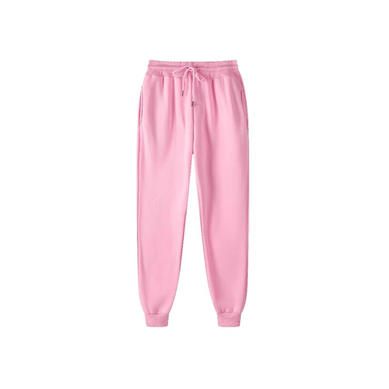 Cross-Border New Trendy European and American Style Unisex Solid Color Casual Loose Fleece-Lined Jogger Sweatpants in Stock Cross-Border New Trendy European and American Style Unisex Solid Color Casual Loose Fleece-Lined Jogger Sweatpants in Stock