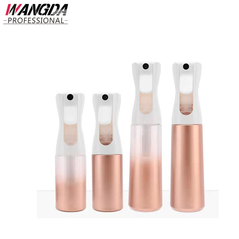 持续喷雾瓶高压喷壶美发化妆补水喷雾瓶酒精消毒喷雾瓶渐变玫瑰金