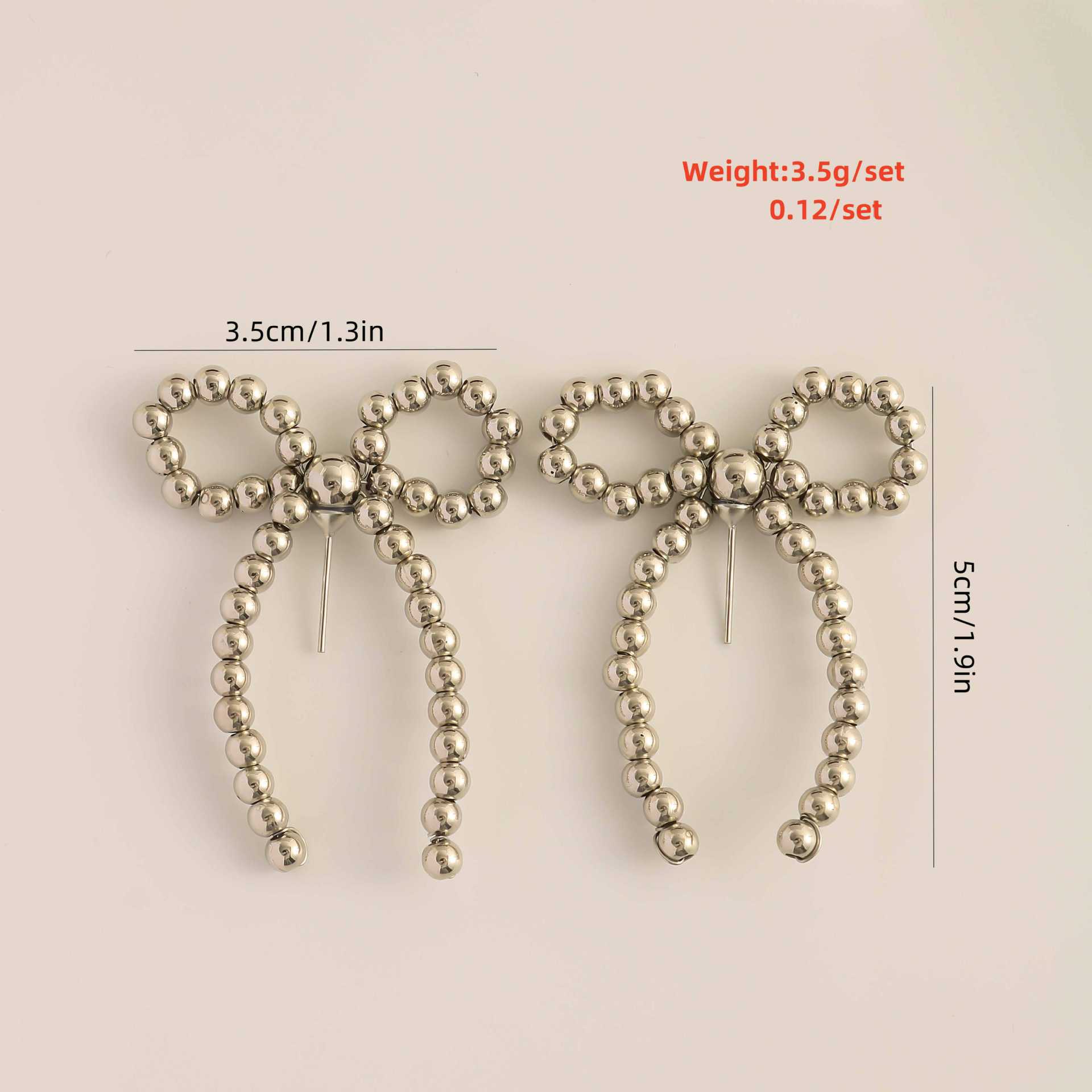 1 Pair Elegant Bow Knot Beaded Plating Artificial Pearl Alloy Ear Studs display picture 23