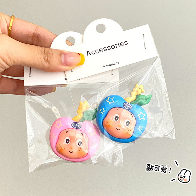 卡通星星男孩磁吸冰箱贴 树脂配件手工diy发夹手机链配饰饰品批发|undefined