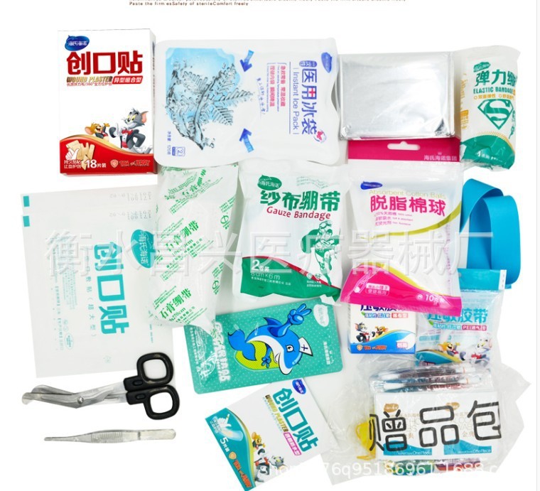 Haishannuo trauma emergencia kit coche al aire libre viaje caja de la medicina del hogar caja de la medicina 156 componentes kit de primeros auxilios