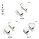 D173-D175 Metal Square Double Hole Hanging Clock Sweatshirt Pants Hat Rope DIY Decorative Buckle Anti-Slip Waist Locking Rope Buckle
