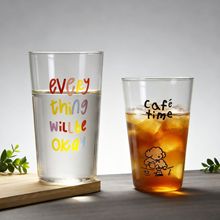网红ins玻璃杯卡通可爱家用高颜值小红书同款高硼硅玻璃咖啡杯